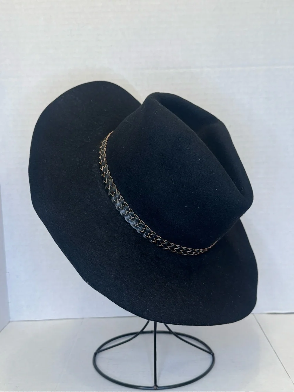 Vintage Youth S Black Wool Texas Hat Co. Cowboy Hat